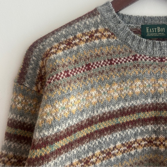 Vintage wool Multicolor Striped Sweater - Picture 2 of 3